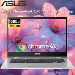 ASUS Chromebook CX1400, 14" FHD, Celeron N4500, 4GB RAM, 64GB eMMC + 256GB SD