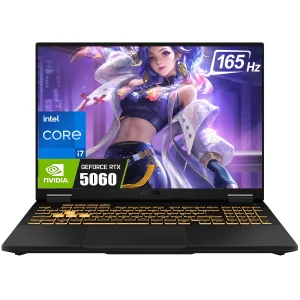 ASUS TUF Gaming F16 16" FHD+ 165Hz Laptop - Intel i7-14650HX, 32GB RAM, RTX 5060, 1TB SSD, Jaeger Gray, Windows 11 Home
