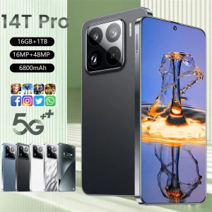 14T Pro 7.0HD Smartphone 2025 Original Smart Dual Card 6800mAh Battery Android Facial Recognition Function