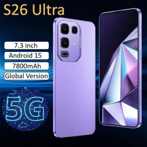 S26 Ultra 2025, 7.0" HD, Dual SIM, Android 15, Face Unlock, 7800mAh